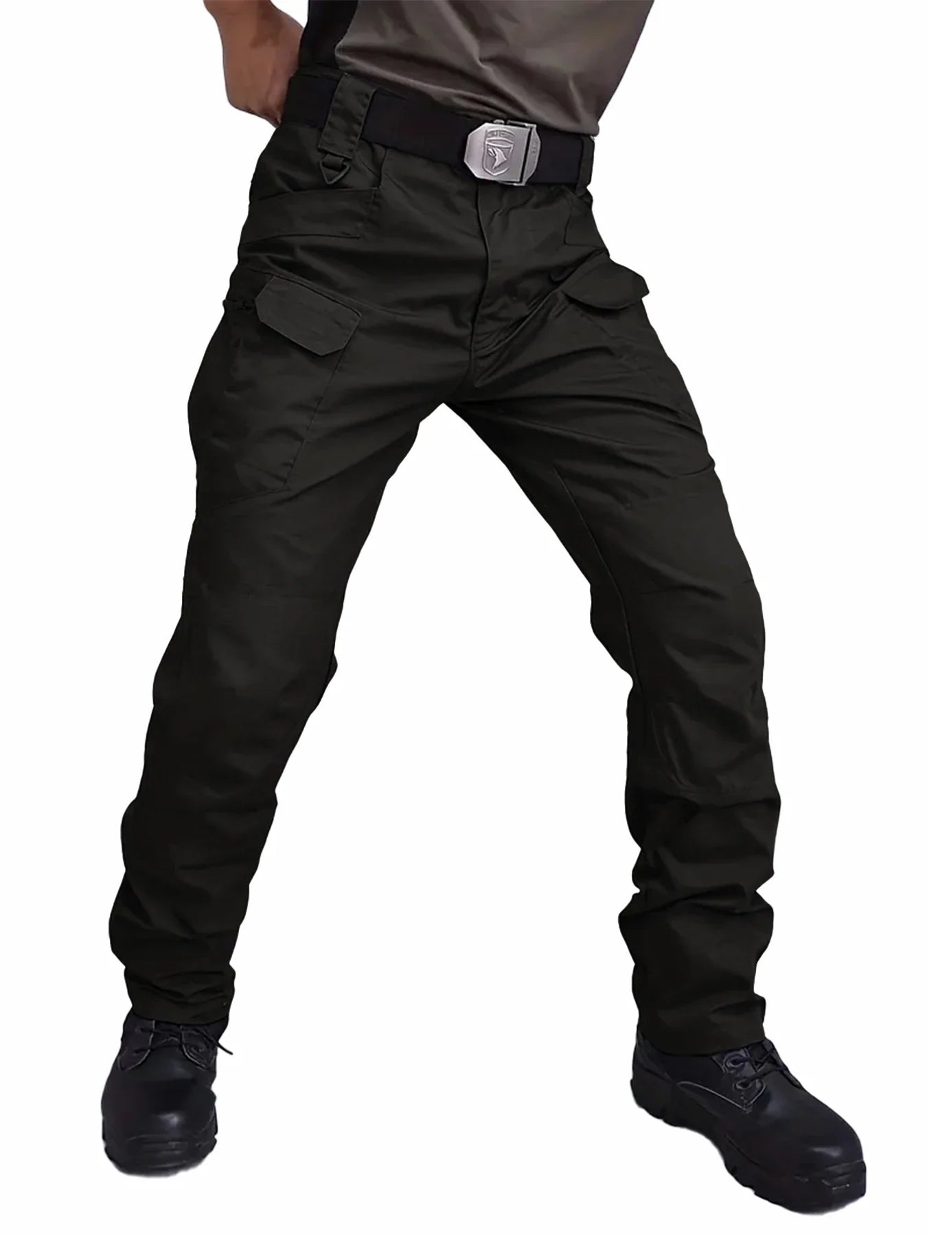 Men's Outdoor Tactical Pants — Multi-Pocket, Water-Repellent, Wear-Resistant Hiking & Sweatpants