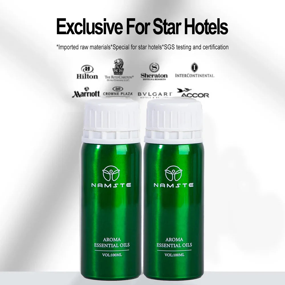 Namste 100ml Ritz Carlton Hotel Essential Oil - Pure Plant Air Freshener for Home & Hotels + 3x5ml Sample Set
