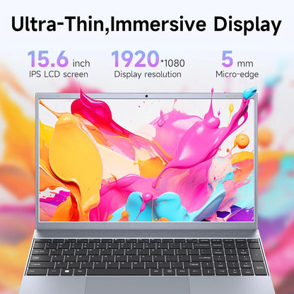 15.6" Laptop J3710 – 8GB RAM, 256GB SSD, Windows 11, Ideal for Students & Business