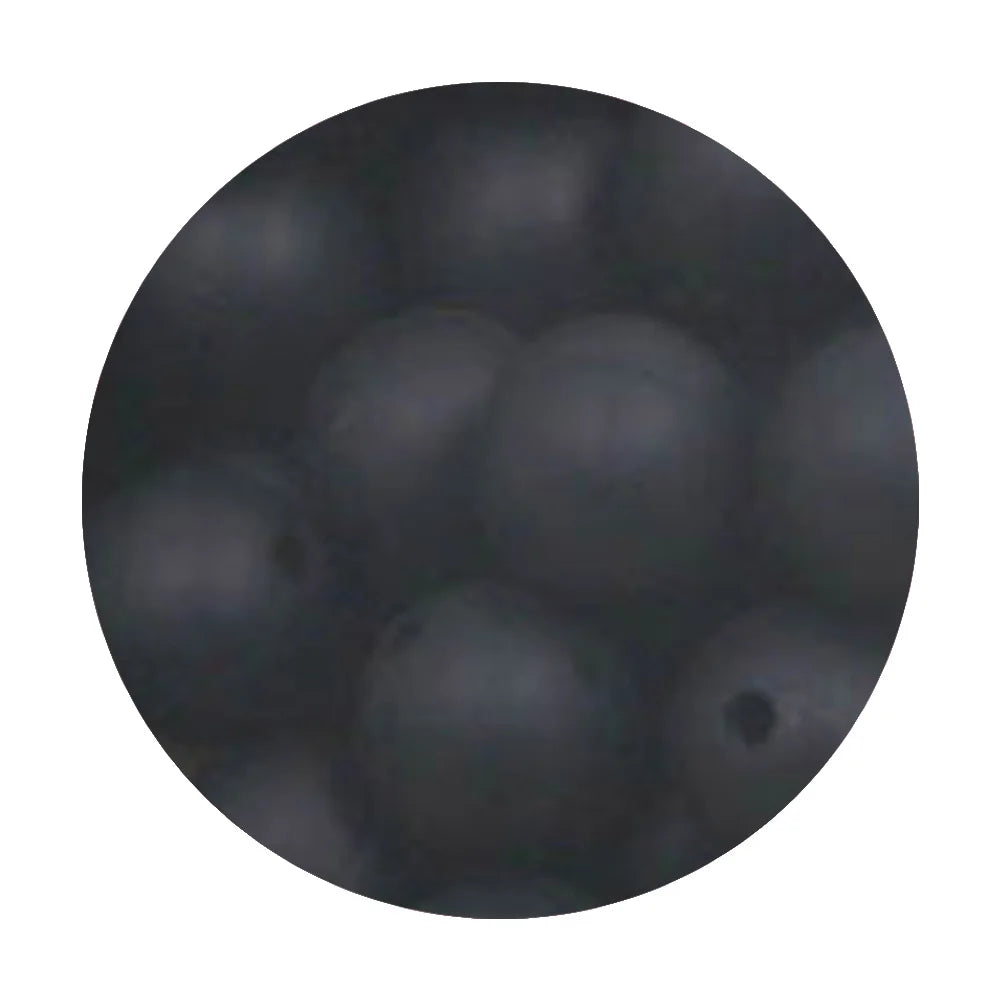 50Pcs Silicone Spacer Beads - 9/12/15mm Round Loose Beads for DIY Necklace Bracelet Jewelry Making