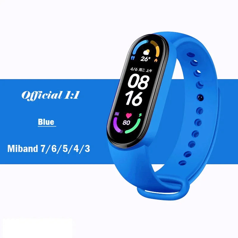 Silicone Strap for Xiaomi Mi Band 3-7 NFC – Sport Replacement Wristband Bracelet