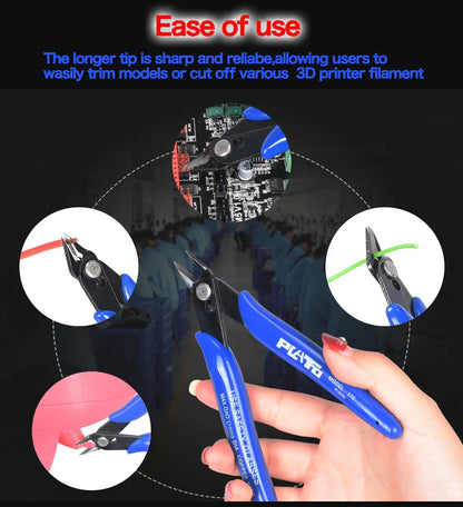 PLATO 170 Wishful Clamp Diagonal Pliers – Side Cutting Nippers & Wire Cutter for DIY Electronics & 3D Printing