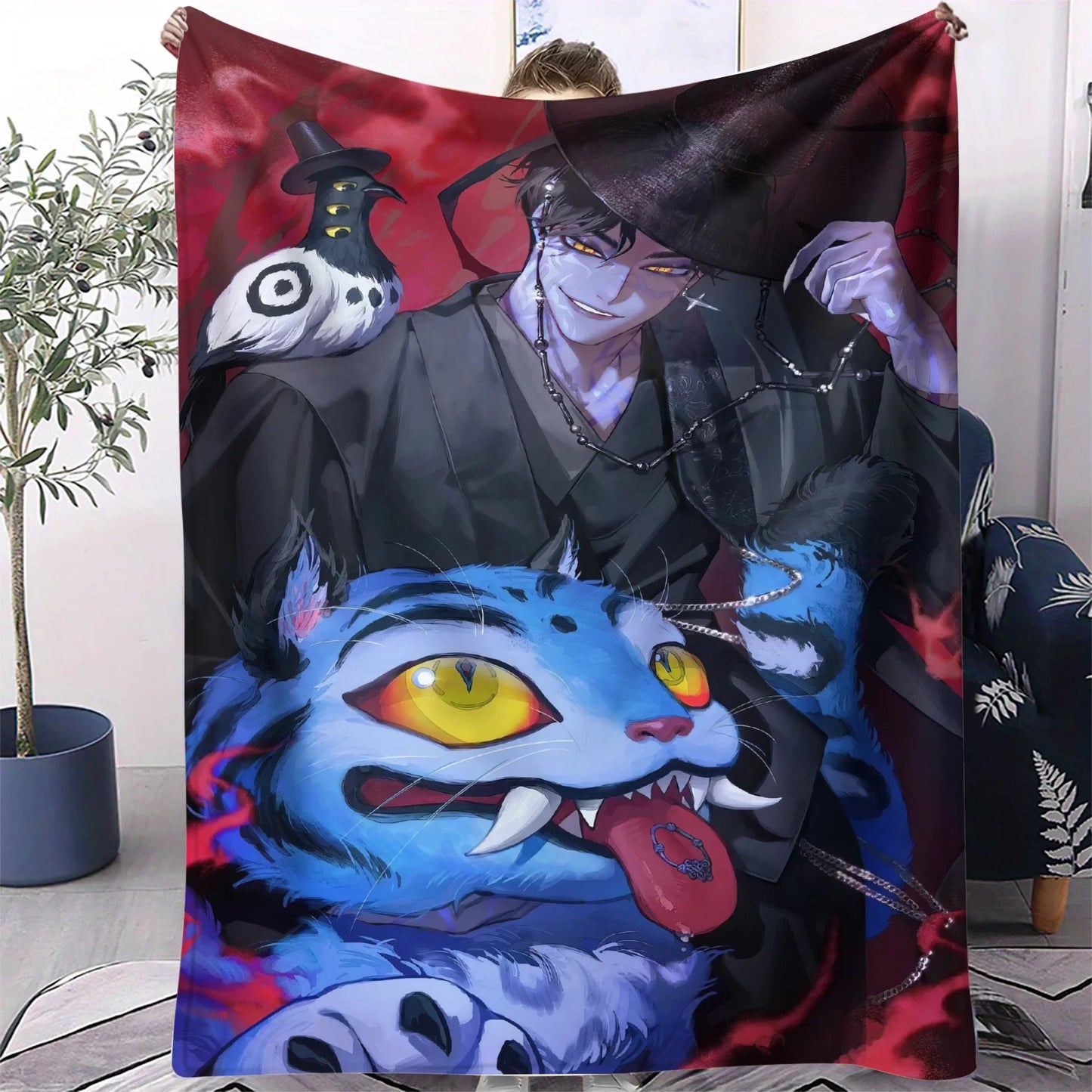 K-Pop Demon Hunters Flannel Blanket – 31 Styles Anime Throw for Home, Travel & Camping Fan Gift