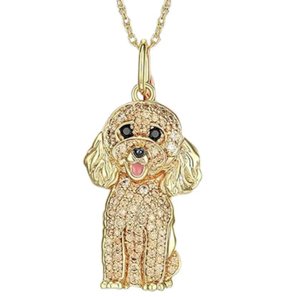 Schnauzer Dog Pendant Necklace – Cute & Elegant Puppy Jewelry for Women, Perfect Gift for Dog Lovers