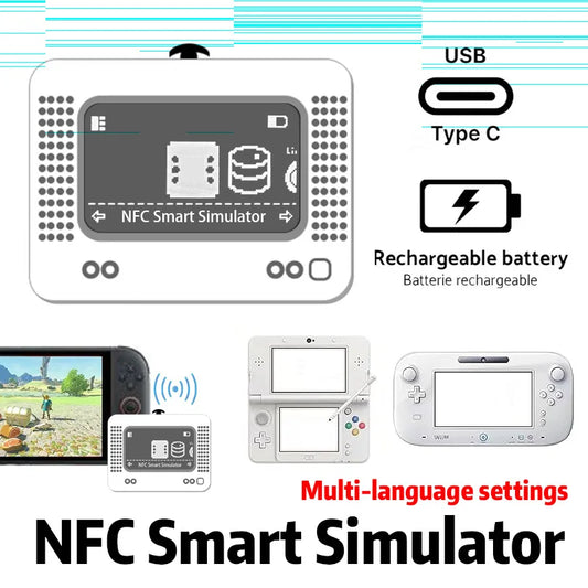 Amiibo NFC Simulator Pixel Emulator – Bluetooth-Compatible Replacement Accessory for Switch 2 (2025)