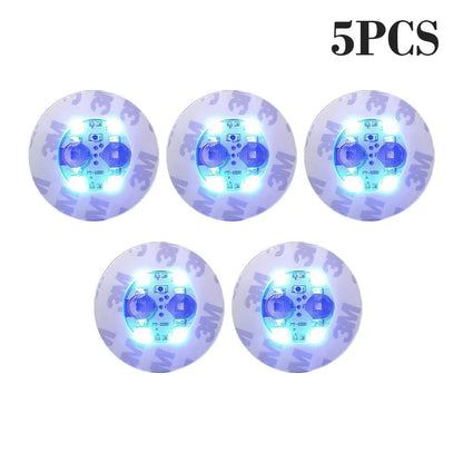 100-Pack LED Tableware Mats & Luminous Cup Stickers — Colorful Flashing Bottle Coasters for Bar, Stall, and Party Lighting