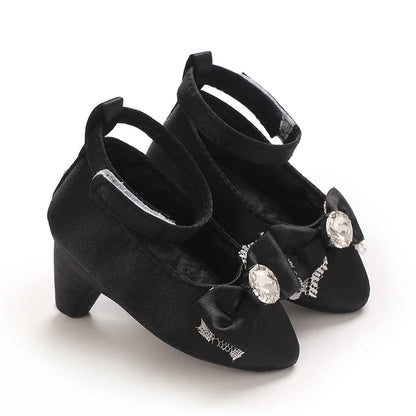 Infant Pre-Walker Princess Shoes - Baby Girls Bow Party Walking Footwear