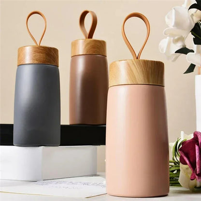 Insulated Travel Coffee Mug - 304 Stainless Steel Mini Thermal Tumbler - Vacuum Flask Water Bottle for Hot and Cold Beverages