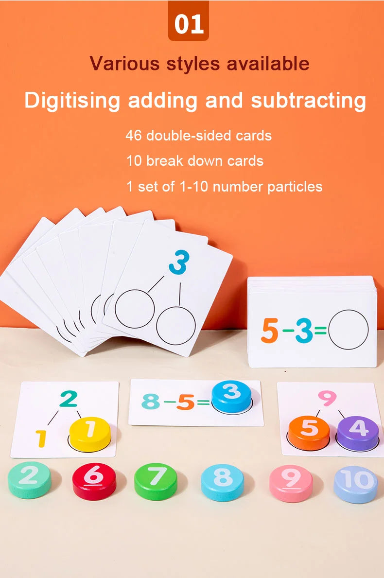 Children's Math Early Education Toy – Number Cognition & Mathematical Operations Learning Aids