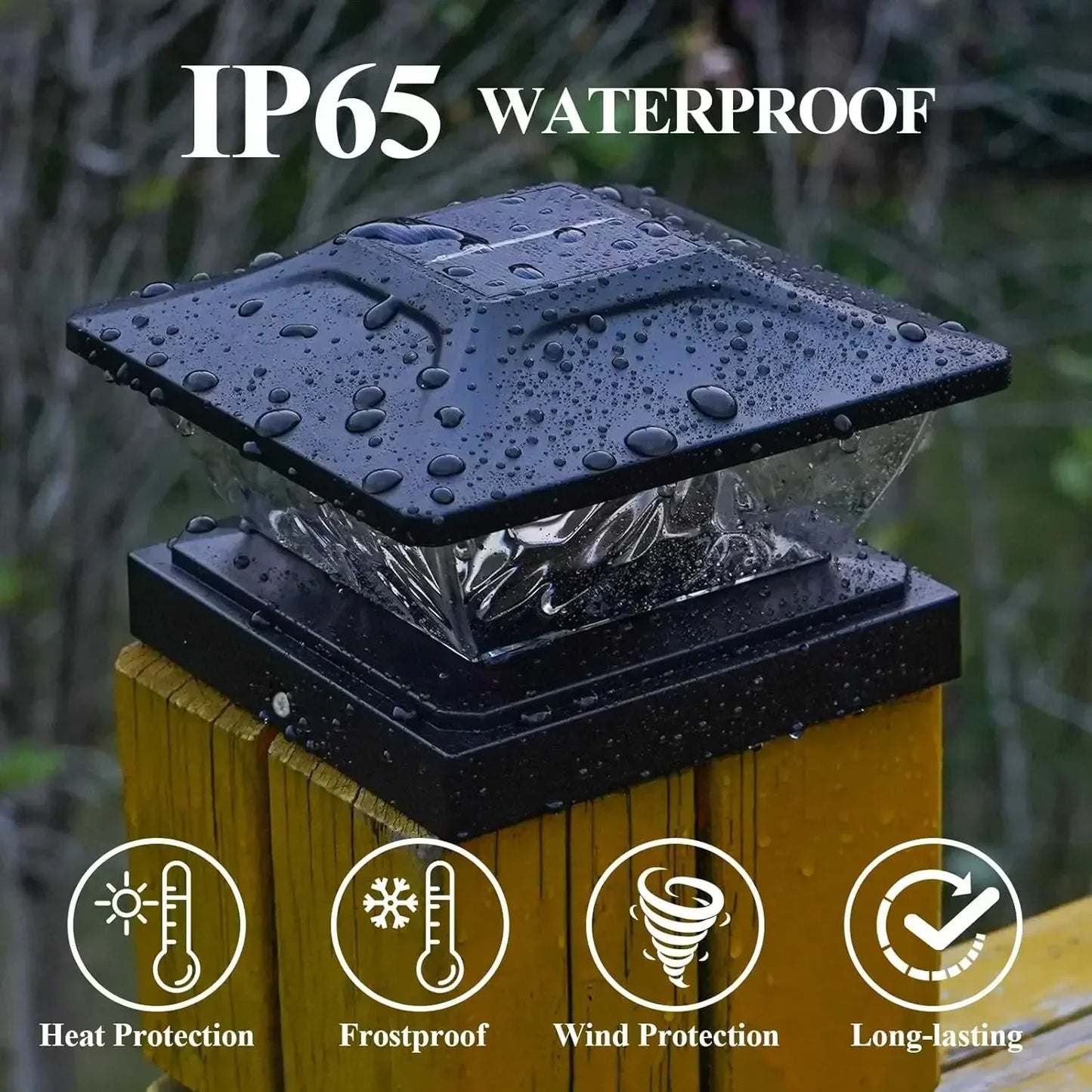 Outdoor Solar Fence Light - Waterproof LED Villa Gate, Column & Pillar Lamp for House and Garden Decor