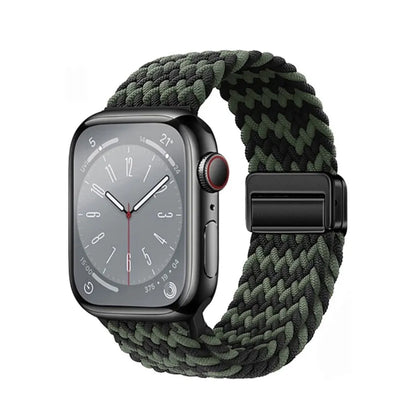 Nylon Braided Apple Watch Band - Durable Replacement Strap for Series 10/9/8/7/6/5/3 SE Ultra 49mm to 38mm