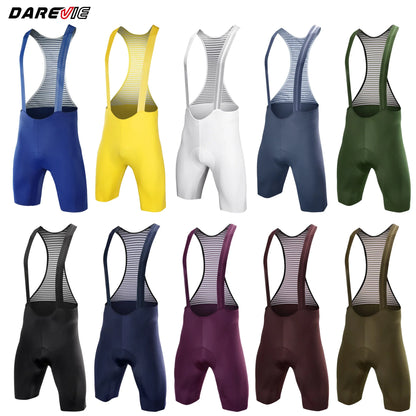 DAREVIE Men’s Seamless Cycling Bib Shorts 2.0 PRO – 4-Way Stretch, 6H 500KM Ride Comfort, Professional Cycling Bretelle Shorts