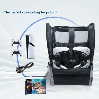 Carrying Case for PS5 Pro Gaming Console – Portable Storage Bag, Backpack & Organizer for Travel & Accessories