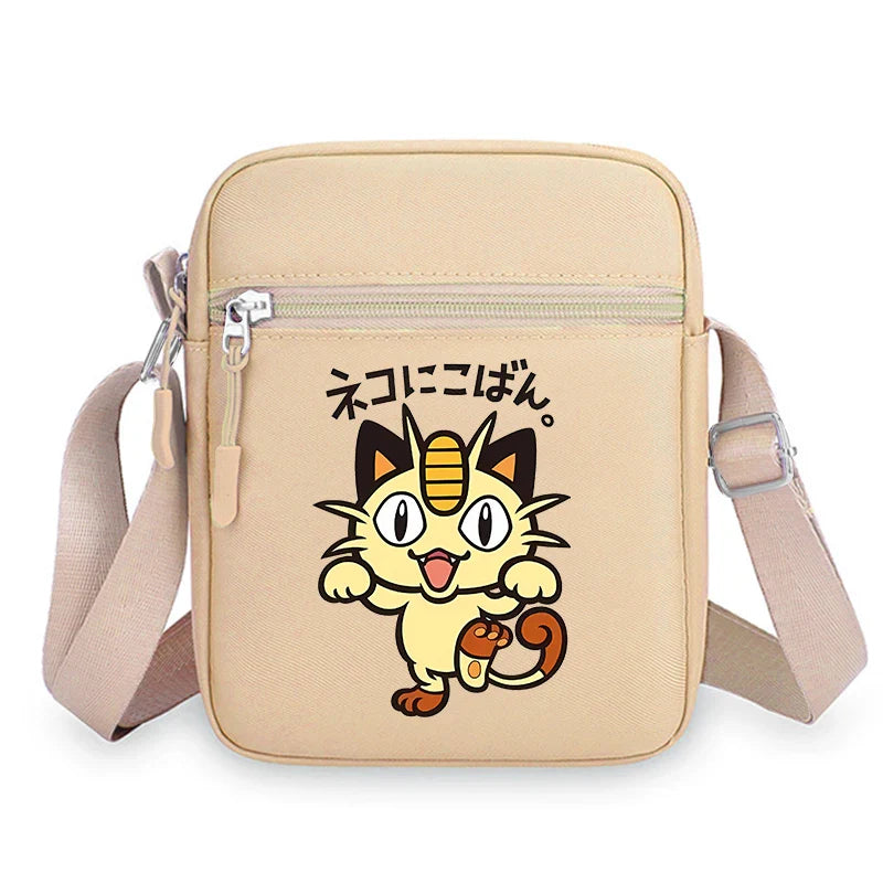 Pokemon Pikachu Cartoon Shoulder Bag – Large Crossbody Messenger Bag for Boys & Girls School Handbag