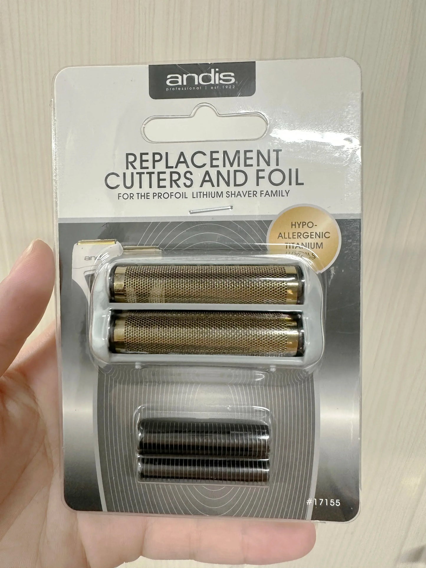 Andis Shaver Replacement Foil & Cutters – For Profoil Lithium Plus 17205 Barber Electric Razor & Beard Shaving Attachment