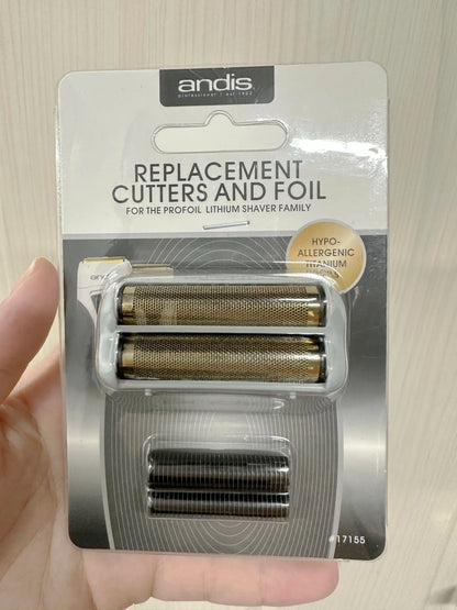 Andis Shaver Replacement Foil & Cutters – For Profoil Lithium Plus 17205 Barber Electric Razor & Beard Shaving Attachment
