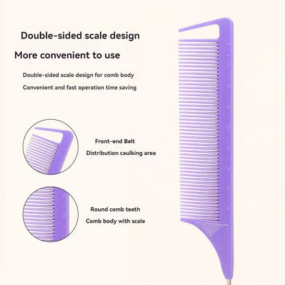 New Three-Piece Hair Brush Set – Sharp-Tail Comb, Three-Row Hair Comb, Steel Needle Mouse Tail Comb & Eyebrow Brush Tool