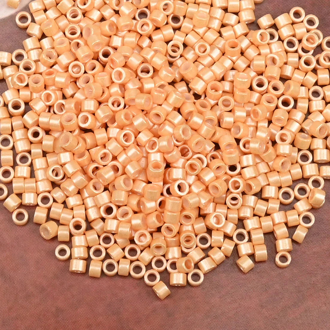 2.5mm Mini Glass Cylinder Beads – Antique Pearl Color Craft Beads for DIY Bracelets & Necklaces Jewelry Making Accessories