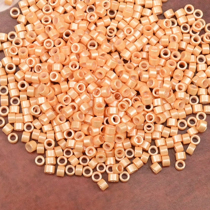2.5mm Mini Glass Cylinder Beads – Antique Pearl Color Craft Beads for DIY Bracelets & Necklaces Jewelry Making Accessories