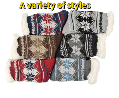 Men's Fluffy Winter Socks – Warm Thermal Non-Slip Fuzzy Socks, Soft Plush Thickened Indoor Socks, Cozy Gifts 2023