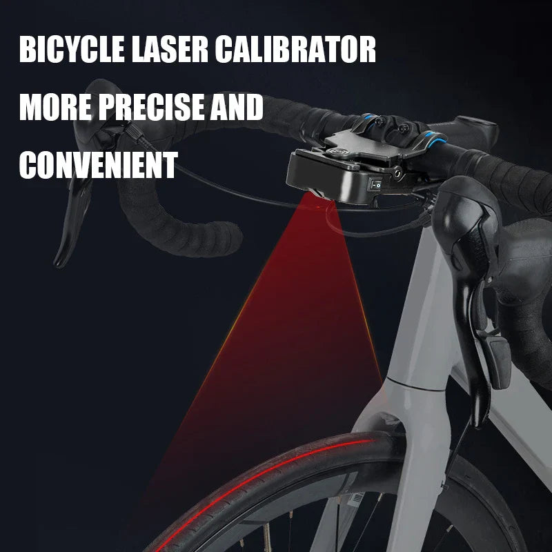 Bike Seat Calibrator Tool – Bicycle Handlebar Laser Aligner & Seat Center Adjuster for Accurate Measurement