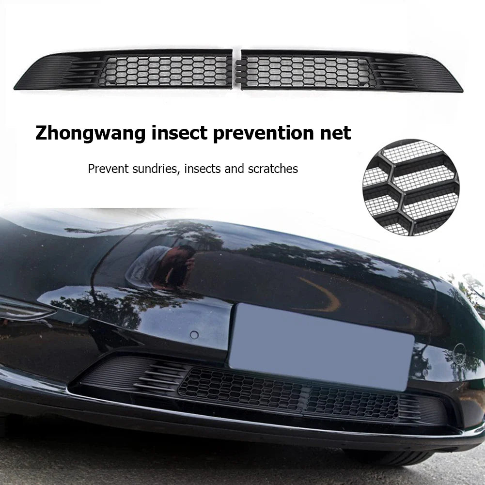 Car Lower Bumper Anti-Insect Net for Tesla Model 3 & Model Y (2019-2022) – Front Grille Mesh Air Inlet Cover