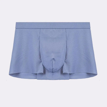 Men’s 3D U-Convex Boxer Briefs – Seamless Mid-Rise Ergonomic Underwear, Solid Color Comfortable Traceless Fit Boxers