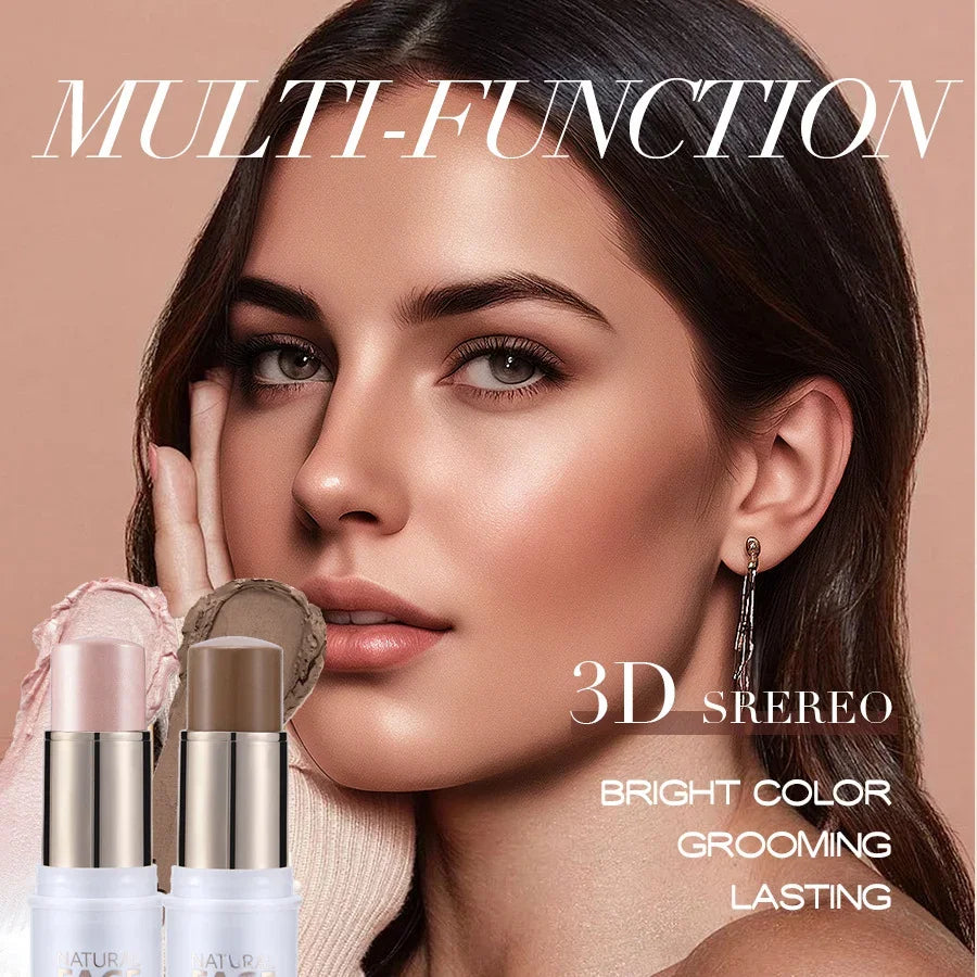 Highlighter Stick – Brightening Skin Tone, Contouring, Natural Stereo Concealer & Multi-Purpose Blush Stick