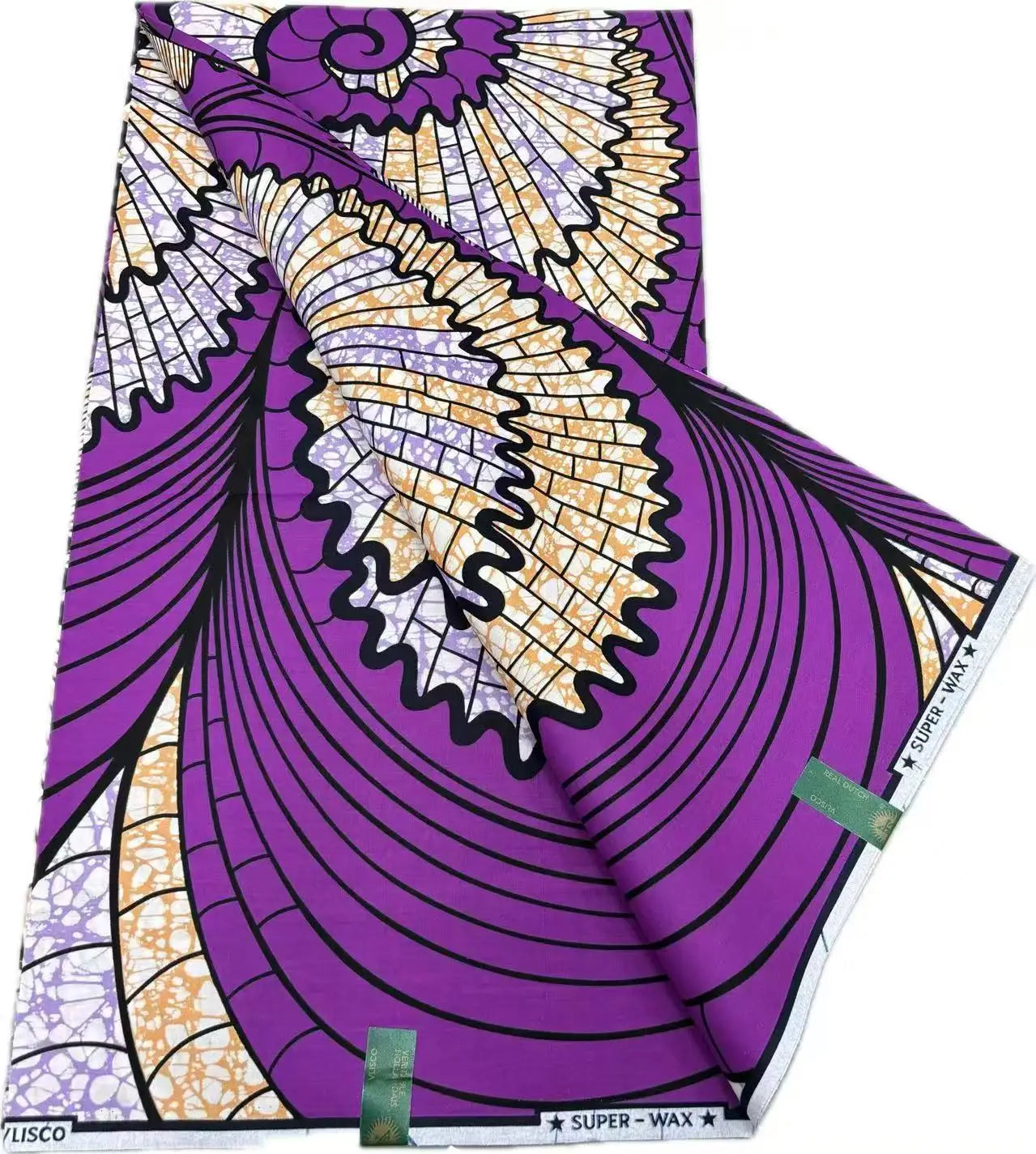 African Ankara Wax Print Fabric - 100% Cotton Batik Material for Sewing & Wholesale 6 Yards
