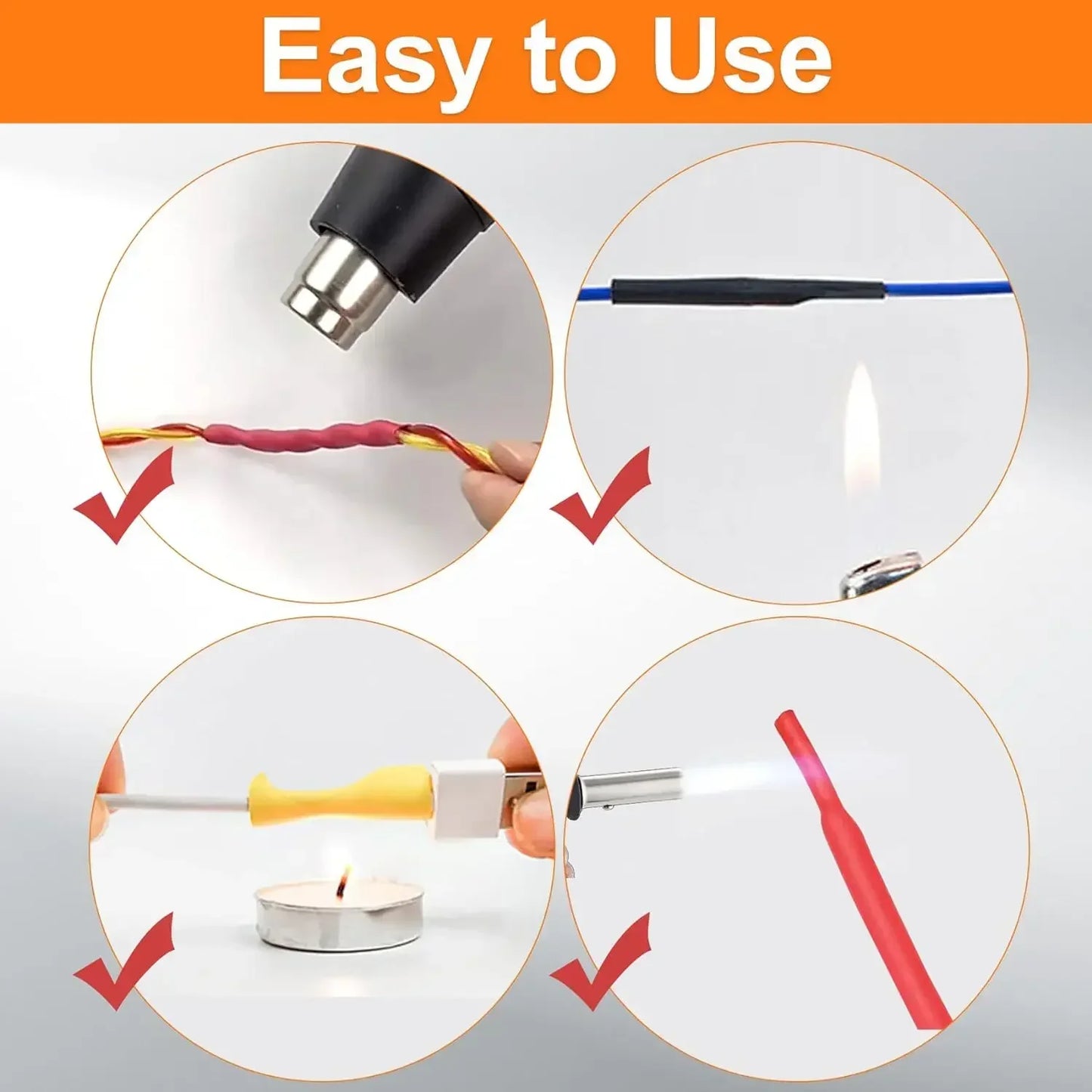 Heat Shrink Tube Kit - Thermoresistant Tubing for Electrical Wire & Cable Insulation and Protection