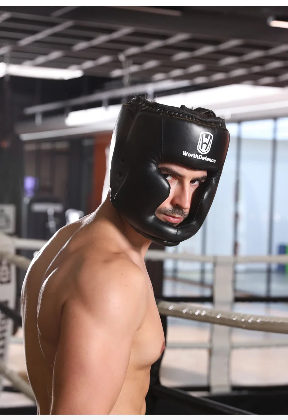 WOSWEIR Kickboxing Helmet – PU Protective Gear for Karate, Muay Thai, MMA, Sanda & Boxing – Adult & Kid Training Equipment