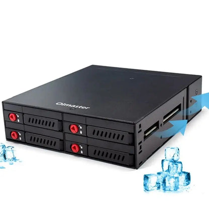 6-Bay & 4-Bay 2.5-inch SATA SSD/HDD Hot Swap Mobile Rack – Data Storage Enclosure for 5.25" Drive Bay