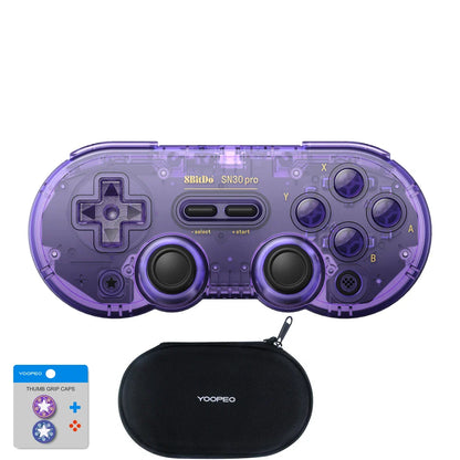 8Bitdo SN30 Pro Bluetooth Gamepad Controller – Wireless Retro Joystick for Nintendo Switch, PC, Android, macOS, SteamOS & Raspberry Pi