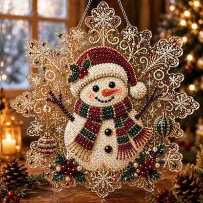 Santa Claus Pearl Diamond Painting Kit - DIY Christmas Hanging Craft & Wall Decor