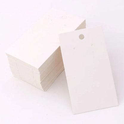 50 Sets Earring & Necklace Display Cards with Self-Seal Kraft Paper Bags – DIY Jewelry Packaging