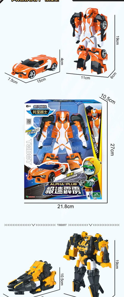 Galaxy Detectives Tobot Transformation Toy – Car to Robot Anime Figure, Korea Cartoon Deformation Tank Gift