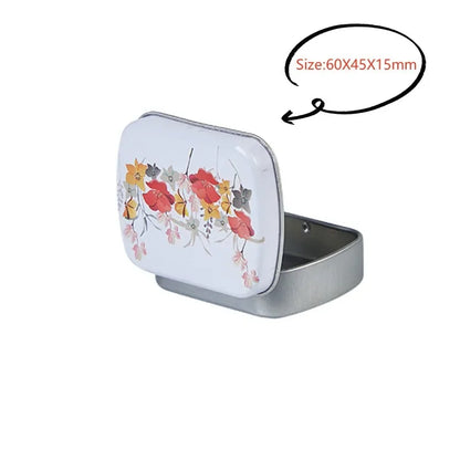 Square Silver Tin Storage Boxes – Small Metal Box for Jewelry, Keys, Coins & Wedding Candy