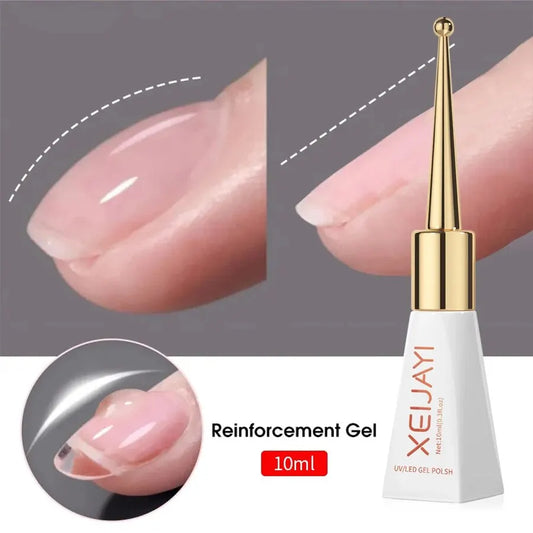 10ml Clear Builder Nail Gel – Strengthening Extension Gel & Base Coat in a Bottle, Soak-Off UV/LED Polish