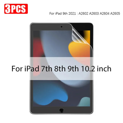 3Pcs Paper-Like Screen Protector for iPad Air & Pro – Compatible with 6th to 10th Gen (11", 12.9", 10.5")