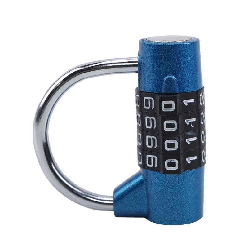 Multifunctional 4-Digit Combination Padlock – Security Lock for Gym Lockers, Luggage, Cabinets, Toolboxes, and Doors