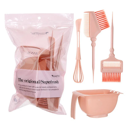 4-Piece Professional Hair Dyeing Set – Tinting Bowls with Brushes, Large Capacity Reusable DIY Hair Styling Tools