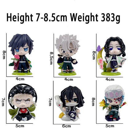 Anime Demon Slayer Blind Box Figures — 1-12pcs Tanjiro & Nezuko PVC Model Ornaments, Kids Christmas & Halloween Gift