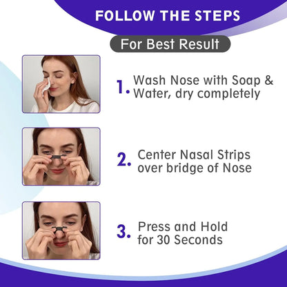 10/30/50/200pcs Nasal Strips — Extra Strength Transparent Anti-Snoring Patches for Better Sleep