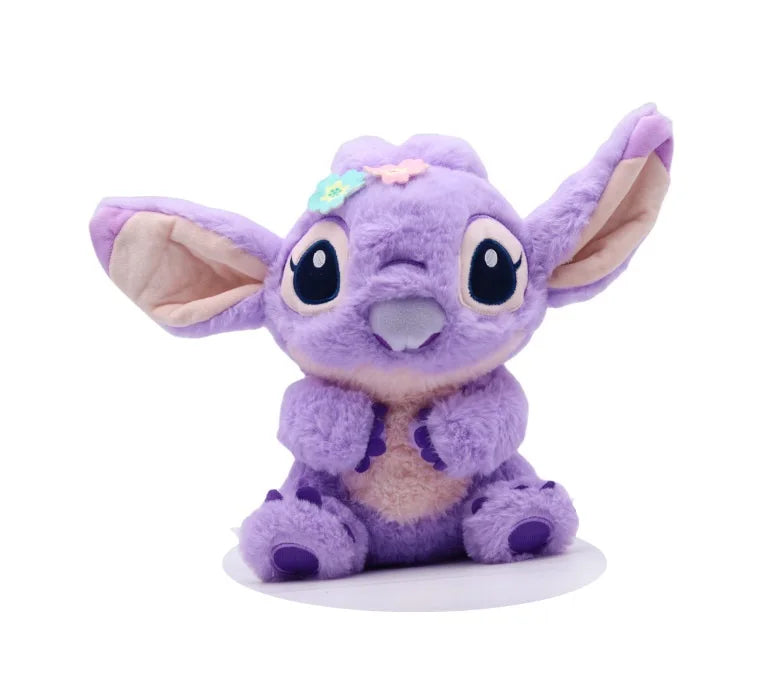 Disney Lilo & Stitch Plush Toys – Pink Lilo & Blue Stitch Stuffed Dolls, Cute Pendant Plush for Boys & Girls Birthday Gift