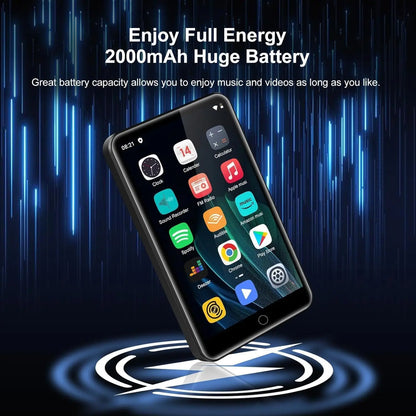 80GB Android 9.0 MP3 Player - Bluetooth, WiFi, 4.0-Inch Touchscreen, Speakers, FM Radio, eBooks, Expandable Up to 512GB