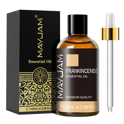 MAYJAM 100ml Essential Oil with Dropper - Sandalwood, Lavender, Eucalyptus & Vanilla for Humidifiers & Candles