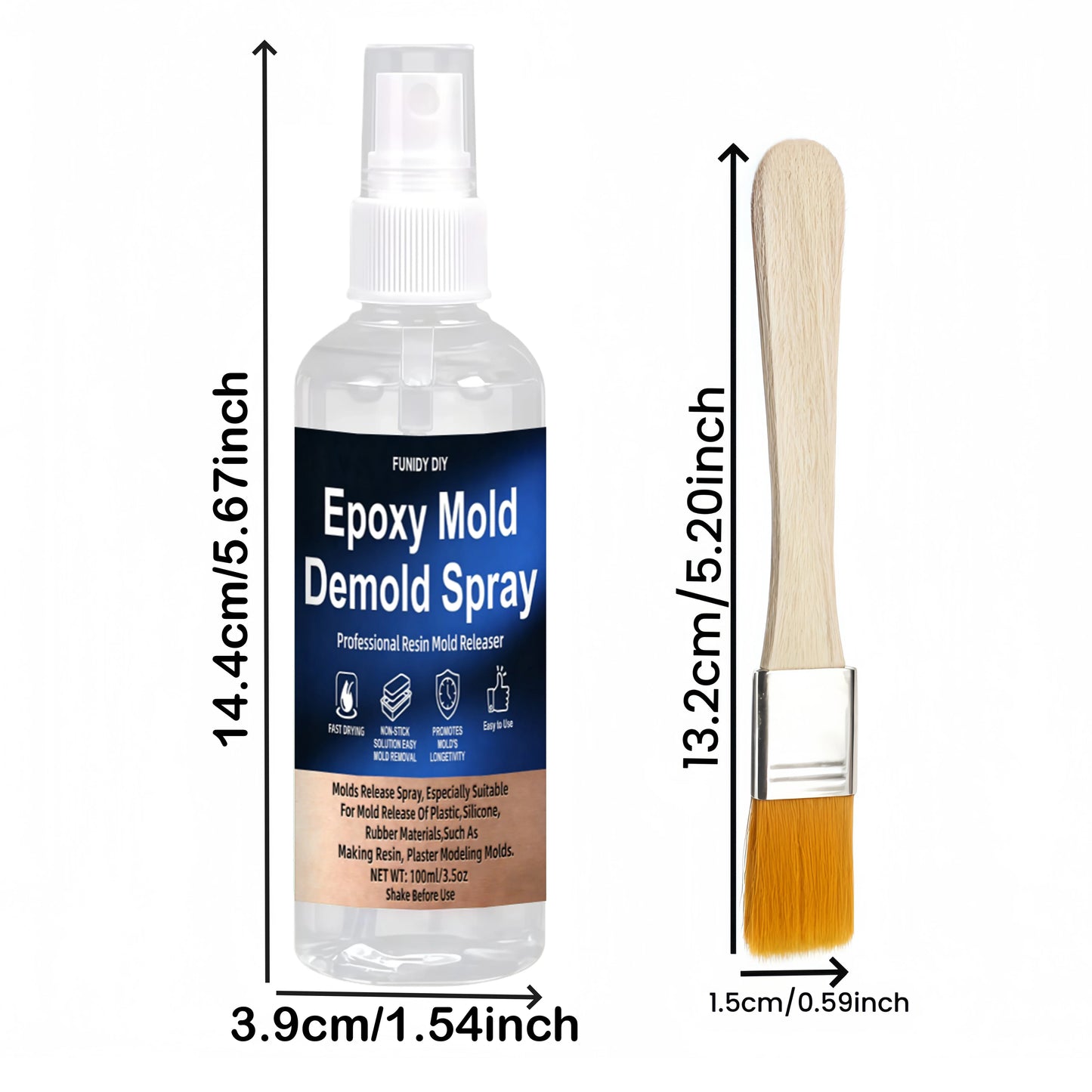 Universal Epoxy Mold Release Spray – Resin Demold Agent for Easy, Smooth Mold Removal
