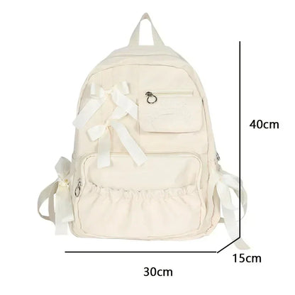 Fashion Canvas Backpack for Women - Anti-Theft Shoulder Bag - New School Bag for Teen Girls