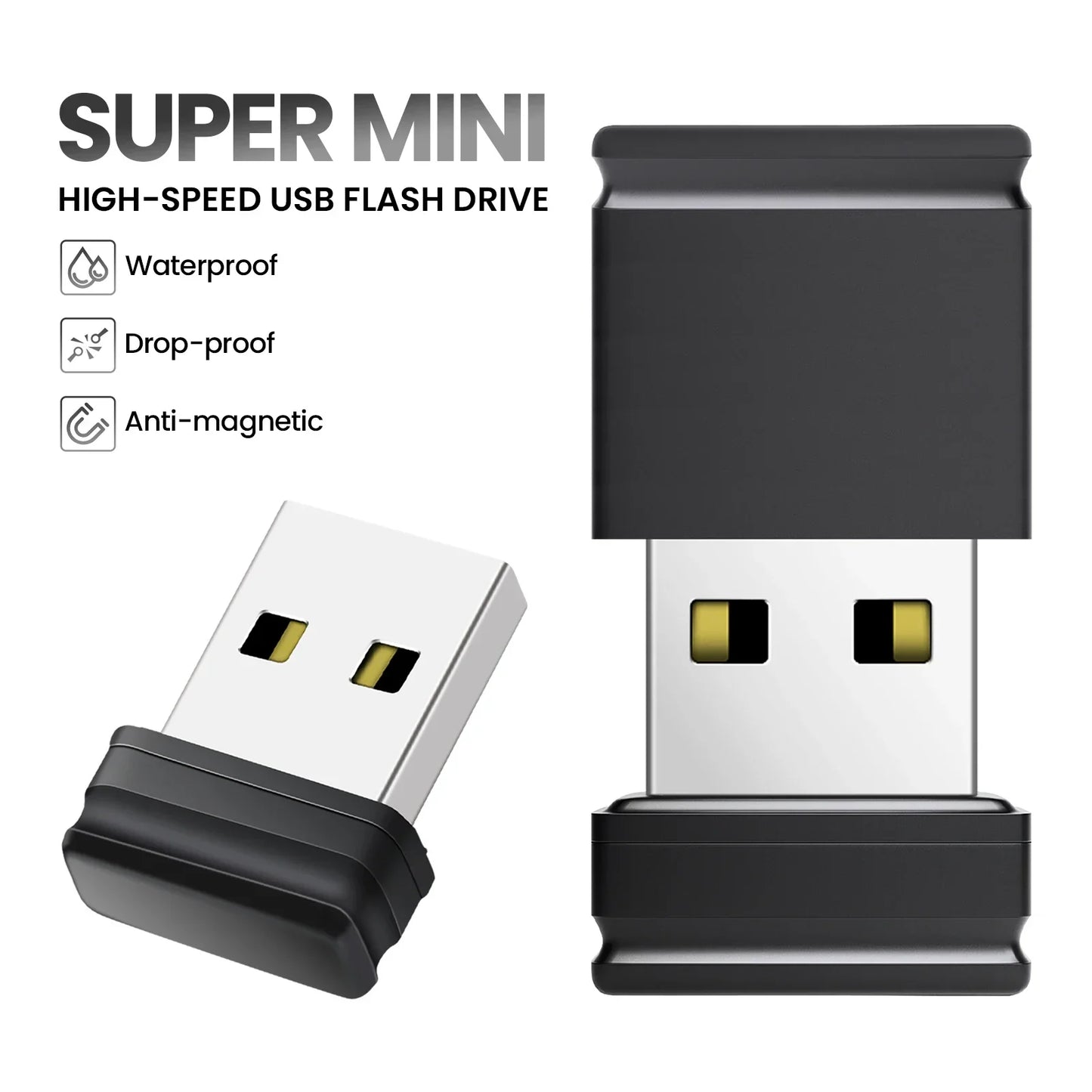 Super Mini USB Flash Drive – Creative Business Gift Pen Drive, 8GB/16GB/32GB/64GB Real Capacity Memory Stick U Disk