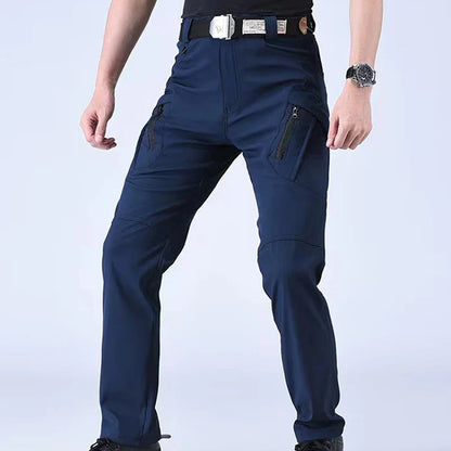 Men's Spring & Autumn Cargo Pants — Elastic Outdoor Trousers for Hiking, Trekking, Camping, Running & Cycling